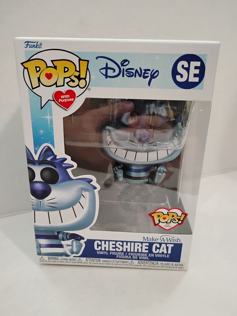 Funko Pop! Disney Cheshire Cat Vinyl Figure - Blue, Purple, White